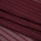 1 Yard Burgundy Twill Burnout Striped Silk Georgette Fabric for Elegant Apparel 53 Inch Width